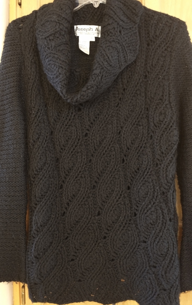 Joseph A Black Sweater XL